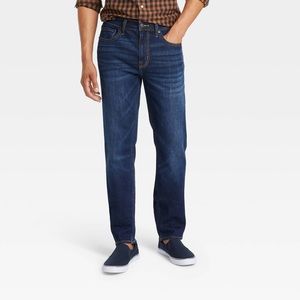 Goodfellow & Co. - Men's Slim Straight Fit Jeans - dark denim wash - 32x34 - new